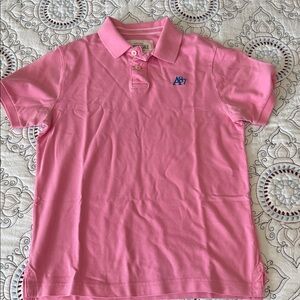 Aeropostale Mens Polo in Pink with Blue Logo